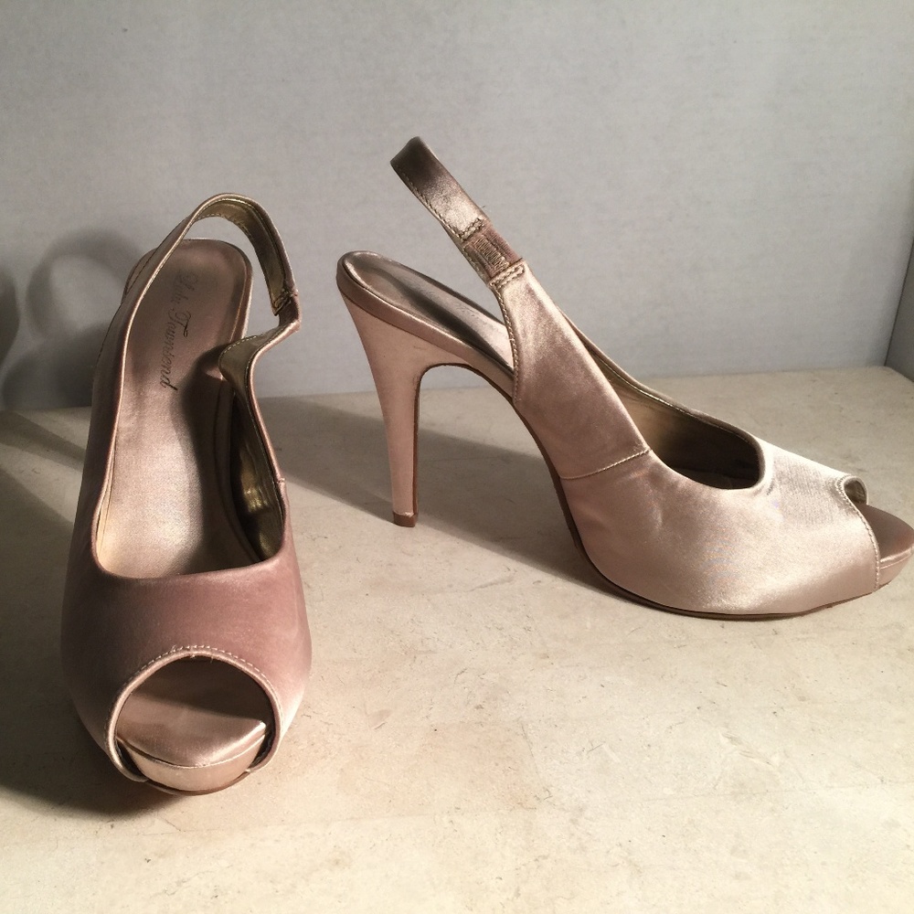 Lula Townsend Satin Slingback Heels